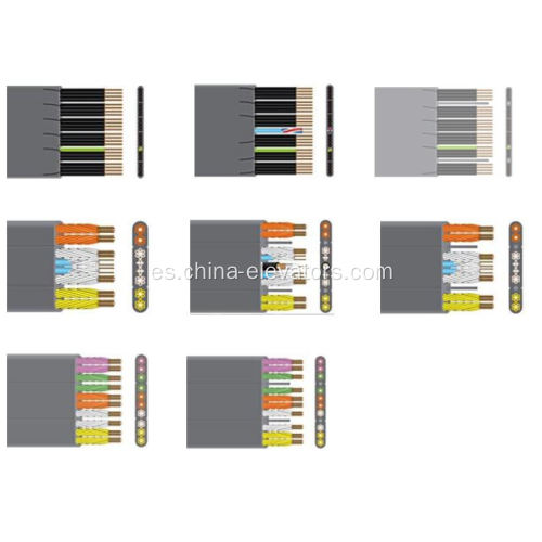 Cable de viaje plano de ascensor de la serie completa